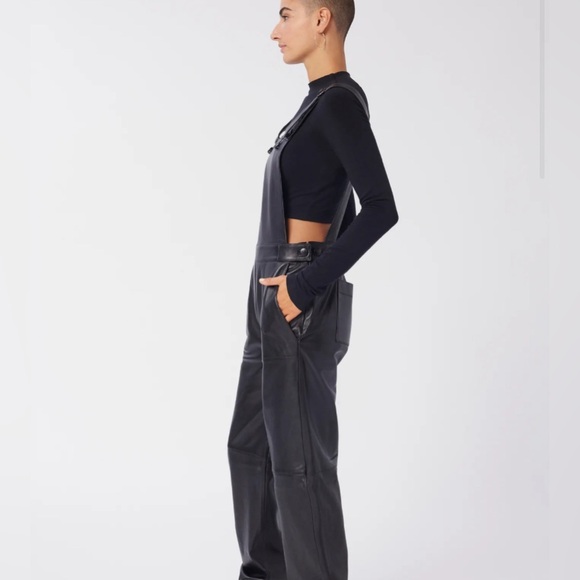 LITA by Ciara Genuine Leather Overalls - Picture 4 of 10